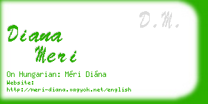 diana meri business card